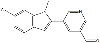 5-(6-chloro-1-methyl-1H-indol-2-yl)nicotinaldehyde