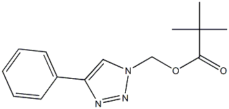 (4-phenyl-1H-1,2,3-triazol-1-yl)methyl pivalate Structure