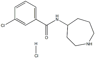 N-(azepan-4-yl)-3-chlorobenzamide hydrochloride Structure