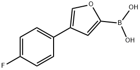 4-(4-Fluorophenyl)furan-2-boronic acid Struktur