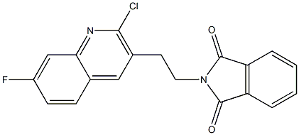 2-[2-(2-chloro-7-fluoroquinolin-3-yl)ethyl]-2,3-dihydro-1H-isoindole-1,3-dione Structure