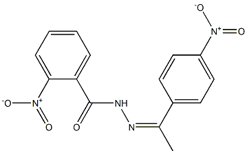 2-nitro-N'-[1-(4-nitrophenyl)ethylidene]benzohydrazide Structure