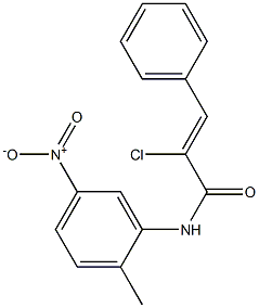 2-chloro-N-(2-methyl-5-nitrophenyl)-3-phenylacrylamide Structure