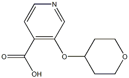 3-(Tetrahydro-2H-pyran-4-yloxy)isonicotinic acid Structure