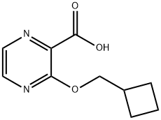 3-(Cyclobutylmethoxy)pyrazine-2-carboxylic acid Structure