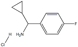 Cyclopropyl(4-fluorophenyl)methanamine hydrochloride,,结构式