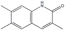 3,6,7-trimethyl-1,2-dihydroquinolin-2-one Structure