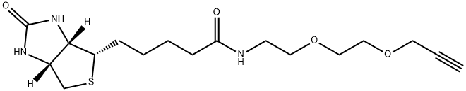5-((3aS,4S,6aR)-2-Oxohexahydro-1H-thieno[3,4-d]imidazol-4-yl)-N-(2-(2-(prop-2-yn-1-yloxy)ethoxy)ethyl)pentanamide, 2227450-68-0, 结构式