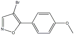 4-Bromo-5-(4-methoxyphenyl)isoxazole 化学構造式