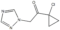 1-(1-chlorocyclopropyl)-2-(1H-1,2,4-triazol-1-yl)ethan-1-one,,结构式