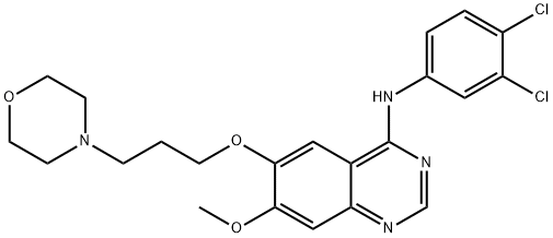 N-(3,4-dichlorophenyl)-7-methoxy-6-(3-morpholinopropoxy)quinazolin-4-amine Structure