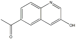 1-(3-羟基喹啉-6-基)乙-1-酮 结构式