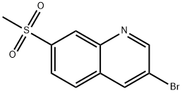 3-溴-7-(甲基磺酰基)喹啉, 1956331-49-9, 结构式