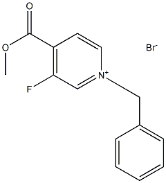 1-benzyl-3-fluoro-4-(methoxycarbonyl)pyridinium bromide 结构式