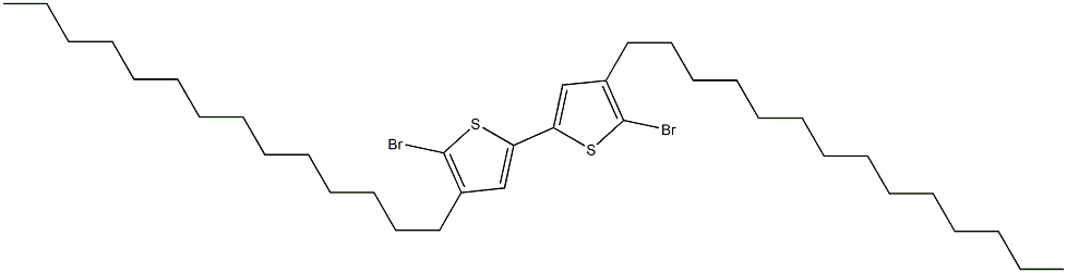 5,5'-Dibromo-4,4'-ditetradecyl-2,2'-bithiophene 96% Struktur