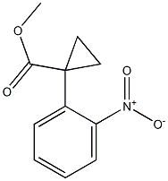 methyl 1-(2-nitrophenyl)cyclopropanecarboxylate 化学構造式