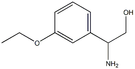 2-AMINO-2-(3-ETHOXYPHENYL)ETHAN-1-OL 结构式