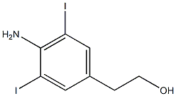 2-(4-Amino-3,5-diiodo-phenyl)-ethanol,,结构式