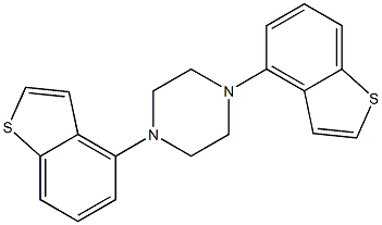 1,4-bis(benzo[b]thiophen-4-yl)piperazine Structure