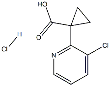 1-(3-Chloropyridin-2-yl)cyclopropanecarboxylic acid hydrochloride 结构式