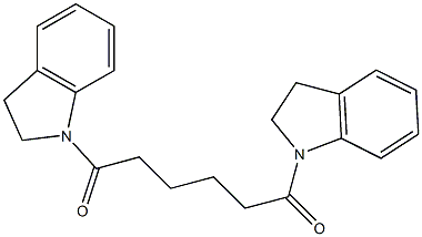 1,1'-(1,6-dioxo-1,6-hexanediyl)diindoline Structure
