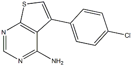 5-(4-chlorophenyl)thieno[2,3-d]pyrimidin-4-amine Struktur