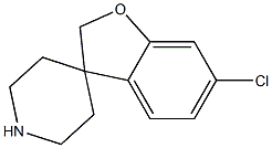 6-クロロ-2H-スピロ[1-ベンゾフラン-3,4'-ピペリジン] 化学構造式