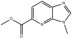 METHYL 3-METHYL-3H-IMIDAZO[4,5-B]PYRIDINE-5-CARBOXYLATE 化学構造式