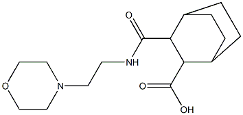 3-((2-morpholinoethyl)carbamoyl)bicyclo[2.2.2]octane-2-carboxylic acid Structure