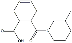 6-(3-methylpiperidine-1-carbonyl)cyclohex-3-enecarboxylic acid,,结构式