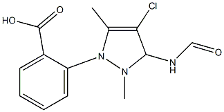 methyl 2-(4-chloro-1-methyl-1H-pyrazole-5-carboxamido)benzoate Structure