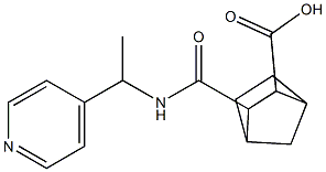 3-((1-(pyridin-4-yl)ethyl)carbamoyl)bicyclo[2.2.1]heptane-2-carboxylic acid 结构式