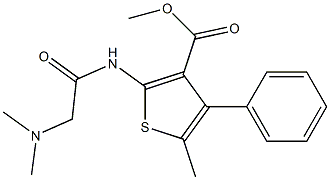 methyl 2-(2-(dimethylamino)acetamido)-5-methyl-4-phenylthiophene-3-carboxylate|