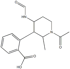 methyl 3-(1-acetylpiperidine-4-carboxamido)benzoate 化学構造式