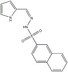 (Z)-N'-((1H-pyrrol-2-yl)methylene)naphthalene-2-sulfonohydrazide 结构式