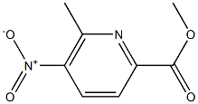 2-Pyridinecarboxylicacid,5-nitro-6-methyl-,methylester 化学構造式