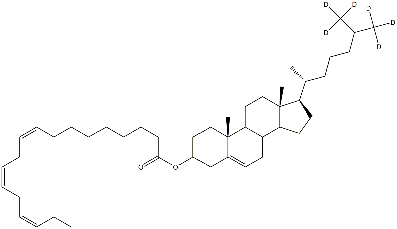 Cholesteryl-26,26,26,27,27,27-d6 linolenate
		
	 化学構造式