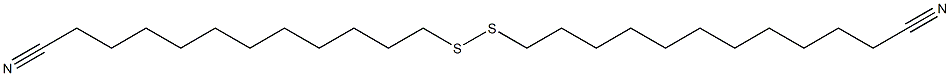 双(11-氰基十一烷基)二硫化物, , 结构式