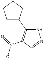 5-cyclopentyl-4-nitro-1H-pyrazole,,结构式