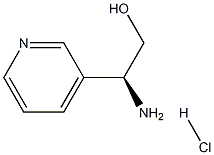 (S)-2-amino-2-(pyridin-3-yl)ethanol hydrochloride 结构式