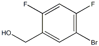 2,4-二氟-5-溴苄醇, , 结构式