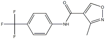 -甲基-N-[4-(三氟甲基)苯基]异噁唑-4-甲酰胺, , 结构式