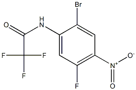 N-(2-Bromo-5-fluoro-4-nitro-phenyl)-2,2,2-trifluoro-acetamide 结构式