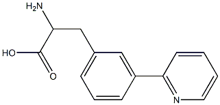 3-(2-吡啶基)-DL-苯丙氨酸, , 结构式