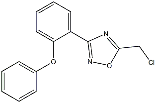 5-(CHLOROMETHYL)-3-(2-PHENOXYPHENYL)-1,2,4-OXADIAZOLE Struktur