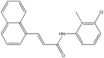 N-(3-chloro-2-methylphenyl)-3-(1-naphthyl)acrylamide Structure