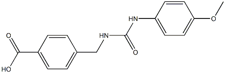 4-((3-(4-methoxyphenyl)ureido)methyl)benzoic acid Structure