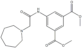 dimethyl 5-(2-(azepan-1-yl)acetamido)isophthalate Structure