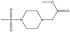 methyl 2-(4-(methylsulfonyl)piperazin-1-yl)acetate Structure
