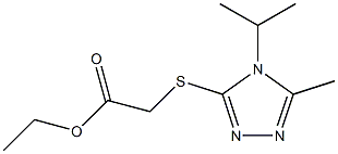 ethyl 2-((4-isopropyl-5-methyl-4H-1,2,4-triazol-3-yl)thio)acetate Structure